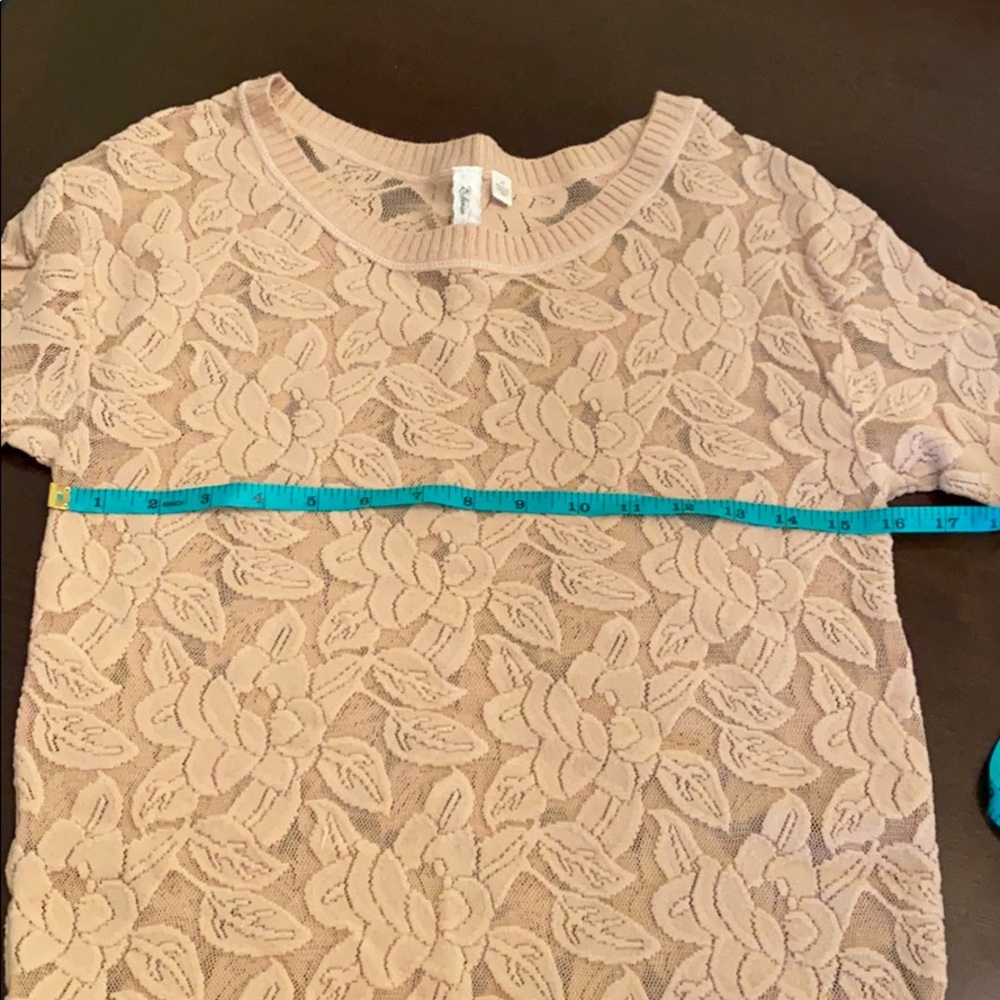 Anthropologie Rose appliqué shirt - Picture 4 of 6